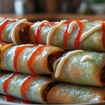 Cheeseburger Spring Rolls are Fried to a golden brown