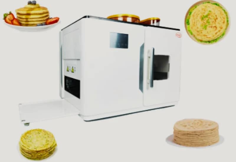 Rotimatic Machine on a Modern Kitchen Counter Making Fresh Roti